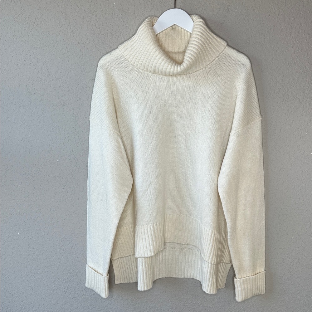 Anthropologie Women's Blair Wool Blend Turtleneck Sweater Size XL Made in‎ Italy